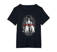Annabelle Portrait T-Shirt, Women's Plus, Black, 6X
