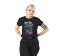 Annabelle Womens Black Character Cropped Short Sleeved T-Shirt - Small