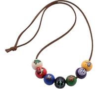 ANNABETH Chase Painted Wooden Large Bead Camp Half Blood Percy Jackson Necklace
