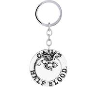 ANNABETH Chase Percy Jackson Camp Half Blood Winged Horse Pegasus Circle Keychain Charm