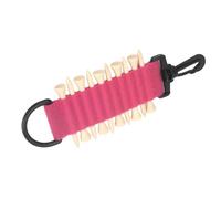 Annadue 10 Tees Golf Tee Holder with Hook, Multifunction Golf Tee Carrier Storage Bag, Portable Pouch for Belt (Rose Red)