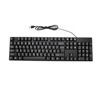 Annadue 104 Key USB Wired Arabic English Keyboard for PC Laptop | Bilingual Full Size Arabic Layout 12 Multimedia Keys Engraved Letters Spill Resistance Plug and Play for Computer