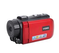 Annadue 1080P 24MP Digital Camcorder, 3.0-inch Rotatable Screen, 18x Digital Zoom, Night Vision, Electronic Image Stabilization, Ideal for Students, Beginners, and Outdoor Travel (Red)