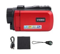 Annadue 1080p 24MP Outdoor Digital Camera, with 3.0 Inch 270 Degree Rotating Screen, 18x Zoom, Compass,Supports Night Mode, Electronic Image Stabilization, Selfies (Red)