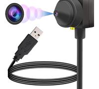 Annadue 1080P Center Webcam, USB Web Camera with Built in Noise Reduction Microphone, 90 Degree View, for Video Conferencing, Teaching, Recording