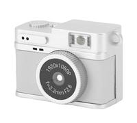 Annadue 1080P Retro Vintage Camera, 0.96 Inch Screen with LED Light, 128GB Storage Portable Digital Camera, 2MP Photos 4 Filters, Built in Battery for Android OTG, Keychain Design (White)