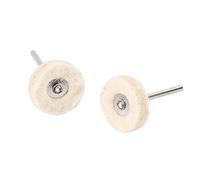 Annadue 10PCS 25MM Wool Felt Polishing Buffing Wheels with Handle, Drill Grinder Wheel Brushes for Tool, Metal Wood Jewelry Polishing Kit