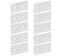 Annadue 10Pcs Aluminum Joining Plate, 2-Hole Flat Connecting Plate (3030)