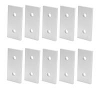 Annadue 10Pcs Aluminum Joining Plate, 2-Hole Flat Connecting Plate (4040)