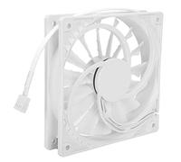 Annadue 12025 Computer Case Fan 120x120x25mm DC 12V Cooling Fan High Air Volume Silent Exhaust Radiator 4 Pin Computer Chassis Fan 15 Blades (White 4PIN)