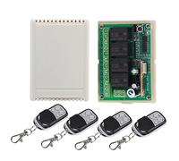 Annadue 12V Relay Remote Wireless Remote Channel Relay Module Receiver Kit Universal for Lights Garage Door Motor Awning
