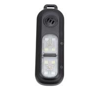 Annadue 130dB Emergency Safety Defense Alarm with High Intensity LED Lights Keychain Alarm for Night Running, Li Battery, ABS Material (Black)