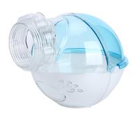 Annadue 13cm Lovely Hamster Running Exercise Wheel Plastic Small Pet Toy Rat Running Play Toy Blue Small Pet Bathroom with Cover Clear Hamster Sand Bath Box for Gerbils Mice Furry Animals (Blue)