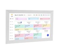 Annadue 15.6“ Digital Calendar, 1080P Touchscreen Home Interactive Smart Electron Calender for Family Planner, Wall & Desk Mount Seamless Scheduling (UK)