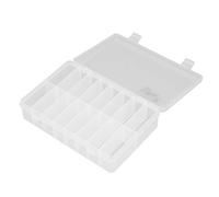 Annadue 16 Compartment Parts Box with Adjustable Dividers