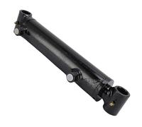 Annadue 18Inch 3000PSI Double Acting Hydraulic Cylinder | Heavy Duty Ram, 9400Lbs Column Load, SAE6 Threaded Port, Tie Rod Assembly, Ag Machinery, Lift Push Pull