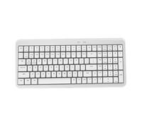 Annadue 2.4G Wireless Keyboard, 105 Keys Full Size Quiet Keyboard with Multimedia Shortcuts, 6 Month Battery Life, Plug and Play for PC Laptop (White)