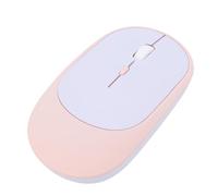 Annadue 2.4G Wireless Mouse Dual Mode Rechargeable Ergonomic Silent Click Portable Computer Mouse with 3 Adjustable DPI 800 1200 1600 for Laptop PC Mac (Pink)