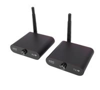 Annadue 2.4GHz Wireless Sound Transmitter Receiver HiFi Zero Delay Sender Receiver Low Latency Stereo Transmitter 16Bit 48KHz 100m Range with 5dBi Antenna for Speaker