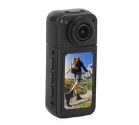 Annadue 2.7K 12MP Thumb Action Camera, 180° Rotating Lens with Magnetic Neck Strap, 60Min Runtime, for Cycling, Sports, Vlogging (Black)