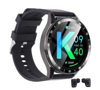 Annadue 2 in 1 Smart Watch with Earbuds, Bluetooth Smart Watch with Built in Ear Pods, and Charging Case, Touch Control, NFC Function, Weather Forecast, Multiple Sports Modes