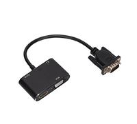 Annadue 2 in 1 VGA to HDMI Adapter, Splitter with Voice Frequency Cable, for HD Televisions, Monitors, Projectors