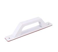 Annadue 2 Pack Aluminum Door Handles Adhesive Mount Black (White) | Sliding Closet Pull, Barn Door Hardware, Drill Free Fit, Smooth Metal Finish Grip