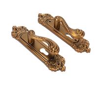 Annadue 2-Pack European Door Handle Lock Set with 3 Keys | Aluminum Entry Lever, Silent Bearing Operation, Retro Interior Styling, Ergonomic Grip, Complete Installation Kit