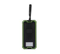 Annadue 20000mAh Portable Solar Power Bank DIY Kit, Fast Charging Dual USB Mobile Power Bank with Single Crystal Solar Panel for Outdoor Travel Camping Sports (Green)