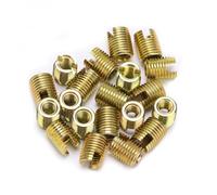 Annadue 20Pcs 302 Carbon Steel Self Tapping Thread Insert Accessories, Inner M12 1.75 Outer 1.5 Screw Thread Repair Insert for Metal Wood (#2)