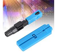 Annadue 20Pcs Optic Fiber Quick Connectors, Embedded SC UPC Reusable Splice Connector for FTTH Telecommunication, Fiber Optic Connectors Termination Tool