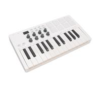 Annadue 25 Key MIDI Keyboard Controller MIDI Keyboard with 8 RGB Backlit Drum Pads 8 Knobs 2000mAh Battery for Musician Music Production