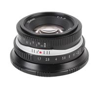 Annadue 25mm F1.7 APS-C Camera Lens Large Aperture Manual Fixed Camera Lens for FX Mount Camera X-T30 X-T100 X-T4 X-T5 XT-200 X-A1 X-A2 X-A3 X-A5 X-A7 X-A10 X-A20 X-M1, Etc (Black)