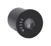 Annadue 25X Microscope Eyepiece, Aluminum Alloy Optical Glass Biological Microscope Lens with 23.2mm Interface for Research Experiments and Educational Uses