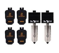 Annadue 2PCS 0.2MM Hardened Steel Hotend for 3D Printers | High Temperature Resisting, Modular Quick Installation, Leakproof All Metal, 0.2MM Nozzle, Easy Swap
