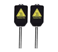 Annadue 2PCS 0.4mm Hardened Steel Nozzle Replacement for 3D Printer, Ti Alloy Integrated Hotend with Silicone Cover, Quick Change Wear Resistant