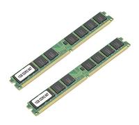 Annadue 2Pcs DDR2 1GB 667MHz PC2 5300 Desktop Memory Module, Double Sided 16 Chip RAM Stick for Computers