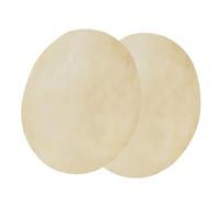 Annadue 2pcs Sheepskin Drum Head for African Bongo Drum, Clear Sound Natural Tones, 11.4in Replacement Head for Djembe Conga Hand Drums (9.0 inches)