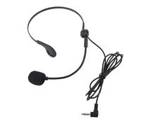 Annadue 3.5mm Headset Microphone, Adjustable Over Ear Wired Boom Mic with Clear Sound, Ergonomic Design, Flexible Arm, for Teacher Presenter Coaching Performance
