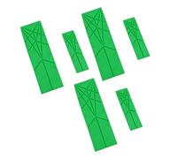 Annadue 3 in 1 Folding Silicone Measuring Spoon Set, Space Saving Flat Design for Baking & Cooking, Dishwasher Safe, Compact Kitchen Tool with Dual Sizes, Travel Portable, Red (Green)