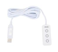Annadue 3-Key Mini Keypad, Customizable USB Macro Programming Keyboard, Copy and Paste Shortcut Keys for Wins, OS X, for Android, for Linux for Work Gaming (White)