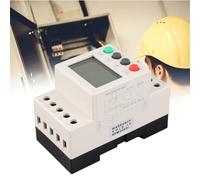 Annadue 3 Phase Voltage Monitoring Relay JVR800-2 Under Over Voltage Protector Phase Sequence Protection Relay, LCD Display, No External Power Required, with Electricity Delay & Output