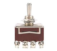 Annadue 3 Position ON OFF ON 4PDT 12 Pin Toggle Switch | Multi Position Control, 4PDT Circuit, 15A 250VAC, 12mm Panel Mount, Industrial Grade