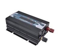 Annadue 300W Smart Power Converter with Display, 12V DC to AC Modified Sine Wave Inverter Aluminium Alloy for Home Use (Black)