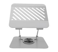 Annadue 360° Rotating Laptop Stand Changeable Desktop Height Rotatable Design Ergonomic Durable Aluminum Alloy Compatible with All Laptops and Tablets Up to 17 Inches Gray