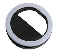 Annadue 360° Selfie Ring Light with Clip On Design, Mini Phone Ring Light 0.4in Thick Clamp, Glareless Soft Lighting for Live Streaming, Photography, and Online Teaching