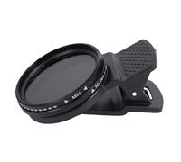 Annadue 37mm Adjustable ND Filter ND2 400 Variable Neutral Density Lens Filter with Clip On Holder, Reduces Light Exposure for Compatibility with Different Smartphone Brands