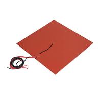 Annadue 3D Printer Silicone Heated Pad 350W, 300mm Side Length, 100K Thermistor Silicone Heating Pad with Strong Adhesive, Heater for Hot Bed (DC24V)