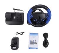 Annadue 4 in 1 PC Gaming Racing Wheel Set for Game Console, 135 Degree Turn Rotating PC Car Race Gaming Steering Wheel with Pedals Shifter, for Android, for IOS