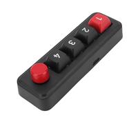 Annadue 4 Key Mechanical Gaming Keyboard Programming Macro Keypad Support NKRO Hotkeys One Click Start, Compatible with Xp/7/8/10/11 and Mac (Black)